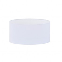 Biały owalny abażur w stylu glamour do salonu POLLY 50x23,5 cm 